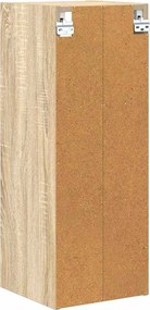 vidaXL Κρεμαστό ντουλάπι με αποθήκευση Δρύς Sonoma 30 x 29,5 x 80 εκ.