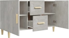 vidaXL Ντουλάπι Γκρι Σκυροδέματος 100 x 36 x 60 εκ. Επεξεργασμένο Ξύλο