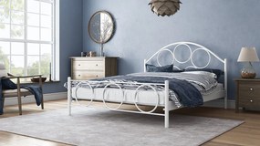 Κρεβάτι Orpheus-90x200-Λευκό-Με ποδαρικό