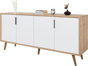 Κονσόλα Sapphire Δρυς / Λευκό PROBRE 180x44x18