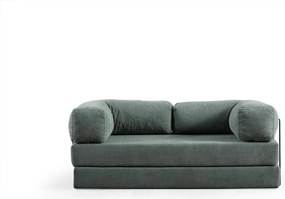 2-Seat Sofa-Bed Via Con - Green Green