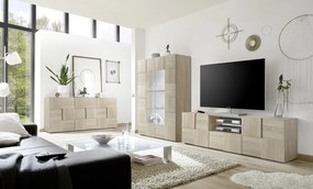 Έπιπλο Τηλεόρασης Ανθρακί Οξειδωμένο 121x43x57
