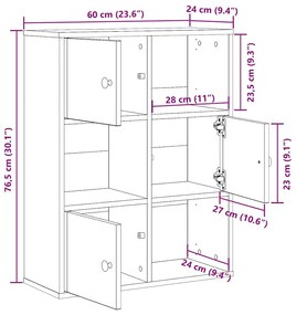 ΒΙΒΛΙΟΘΗΚΗ ΜΑΥΡΗ ΔΡΥΣ 60X24X76,5 ΕΚ. ΚΑΤΑΣΚΕΥΑΣΜΕΝΟ ΞΥΛΟ 860383