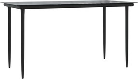 vidaXL Σετ Τραπεζαρίας Κήπου 5 τεμ. Γκρι Συνθ. Ρατάν με Μαξιλάρια