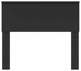 vidaXL Κεφαλάρι Μαύρη Οξυά 100 cm Επεξεργασμένο ξύλο