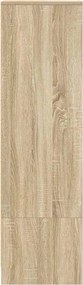 vidaXL Ντουλάπι Sonoma δρυς 29,5x34x119,5 εκ. Επεξεργασμένο Ξύλο