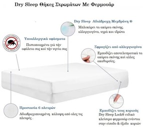 ΑΔΙΑΒΡΟΧΗ ΘΗΚΗ ΜΕ ΦΕΡΜΟΥΑΡ DRY SLEEP BAMBOO 160X200 ΘΗΚΗ ΓΙΑ ΑΚΑΡΕΑ ΘΗΚΗ ΓΙΑ ΚΟΡΙΟΥΣ