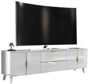 Έπιπλο τηλεόρασης Enigma-Leuko - 180.00Χ40.00Χ54.00cm