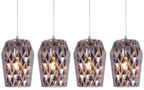 SE4288S-04 LUCA PENDANT SMOKE GLASS+ HOMELIGHTING 77-3723