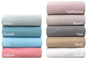 Beauty Home Κουβερλί υπέρδιπλο pre-washed Intence Art 12200 σε 9 αποχρώσεις 230x250 Ασημί