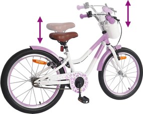 vidaXL Παιδικό Ποδήλατο 18 ίντσες για 5-7 ετών Μοβ