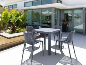 Τραπέζι πολυπροπυλένιου Ares 80x80 Ανθρακί