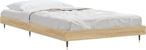 vidaXL Πλαίσιο Κρεβ. Χωρ. Στρώμα Sonoma Δρυς 90x200 εκ. Επεξ. Ξύλο