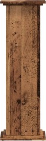 vidaXL Βάσεις Φυτών Όψη Παλαιού Ξύλου 33x33x100 εκ. Επεξ. Ξύλο