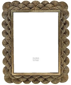 Κορνίζα Becali 031138 13x18cm Gold Γυαλί,Polyresin