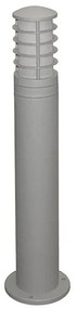 Adeleq Κολώνα Αλουμινίου Με Σκίαστρο Φ90Mm H65cm Ντουί Ε27 Γκρι 9-71136