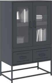 vidaXL Ντουλάπι Ανθρακί 68x39x111,5 εκ. από Χάλυβα