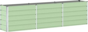 vidaXL Γλάστρα Παστέλ Πράσινο 290 x 90 x 77 εκ Επικαλυμμένος Χάλυβας