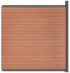 vidaXL Πάνελ Περίφραξης Καφέ 173 x 186 εκ. από WPC