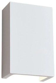 Φωτιστικό Τοίχου-Απλίκα Rectangle Ceramic 4097100 White Viokef Γύψος