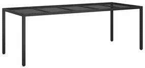 vidaXL Σετ Τραπεζαρίας Κήπου 9 τεμ Μαύρο από Συνθ. Ρατάν με Μαξιλάρια