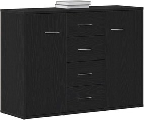 vidaXL Μπουφές από Μαύρη Δρυς 88x30x64 εκ. από Τεχνητό Ξύλο