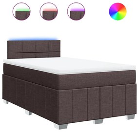 ΚΡΕΒΑΤΙ BOXSPRING ΜΕ ΣΤΡΩΜΑ ΣΚΟΥΡΟ ΚΑΦΕ 120X200 ΕΚ. ΥΦΑΣΜΑΤΙΝΟ 3289338