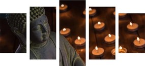 Εικόνα 5 μερών Βούδας γεμάτος αρμονία