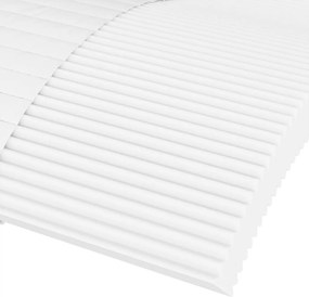 vidaXL Στρώμα Αφρού Σκληρότητα H2 H3 Λευκό 160 x 200 εκ.