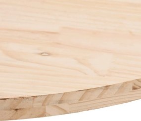 vidaXL Επιφάνεια Τραπεζιού Οβάλ 60x30x2,5 εκ. από Μασίφ Ξύλο Πεύκου