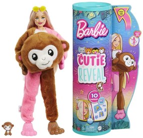 Κούκλα Barbie Cutie Reveal Ζωάκια Ζούγκλας HKR01 Multi Mattel