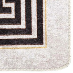 vidaXL Χαλί Πλενόμενο Ανοιχτό Μπεζ 80 x 300 εκ.