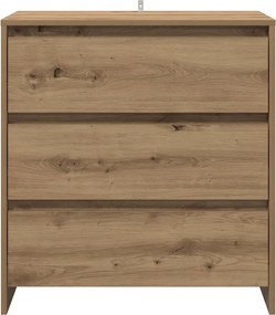 vidaXL Μπουφές Artisan Δρυς 70x41x75 εκ. από Επεξεργασμένο Ξύλο