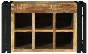 vidaXL Κρεμάστρα Κρασιού 46x35x27.5 εκ Μασίφ Ξύλο Τραχύ Μάνγκο