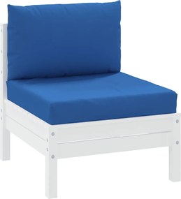 vidaXL Μαξιλάρια Παλέτας 2 τεμ. Μπλε από Ύφασμα Oxford