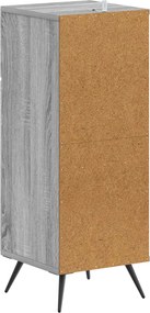 vidaXL Ντουλάπι Αποθήκευσης Μπάνιου BREDA Γκρι Sonoma 30 x 31 x 80 εκ.