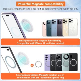 Puluz Μαγνητικός Καθρέφτης με MagSafe για Κινητά Λευκό