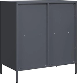 vidaXL Ντουλάπι Ανθρακί 68x39x73,5 εκ. από Χάλυβα Ψυχρής Έλασης