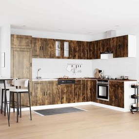 vidaXL Βάση νιπτήρα 2 pcs Καφέ 80 x 46 x 84.5 εκ. Επεξεργασμένο ξύλο