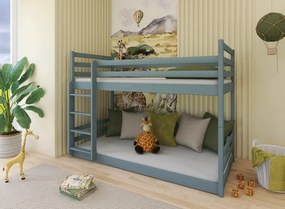 MINI 80x180 grey bunk bed Lano Furniture