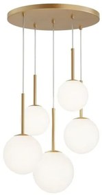 Κρεμαστό Φωτιστικό Οροφής Basic form E14 Φ58 MAYTONI-MOD321PL-05G1-Χρυσό MOD321PL-05G1