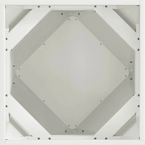 vidaXL Γλάστρα Λευκό 50 x 50 x 50 cm Ατσάλι