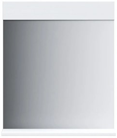 vidaXL Καθρέφτης Μπάνιου με Ράφι BERG Λευκός 60x12x70 εκ. Μασίφ Ξύλο