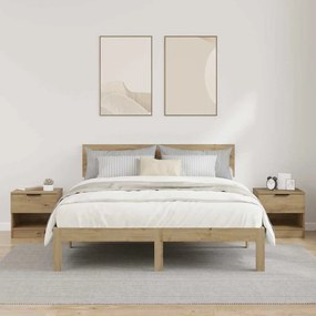 vidaXL Ντουλάπι κρεβατιού 2 pcs Artisan Oak 40 x 39 x 40 εκ.