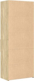 vidaXL Ντουλάπι Sonoma Δρυς 70x42,5x185 εκ. από Επεξεργασμένο Ξύλο