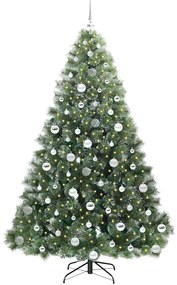 vidaXL Τεχνητό Χριστουγεννιάτικο Δέντρο Πράσινο 180 cm ΠΕ και PVC