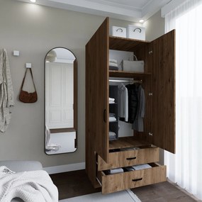 Διφυλλη Ντουλαπα Πευκο Atlantic YAMON 1600 47x80x182