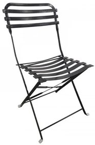 ΖΑΠΠΕΙΟΥ Καρέκλα Κήπου - Βεράντας, Πτυσσόμενη, Μέταλλο Βαφή Μαύρο Ε517,7W