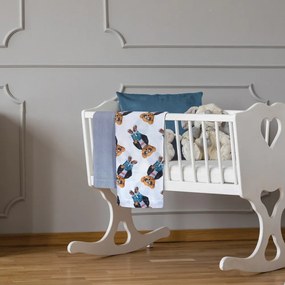 Σεντόνια Βρεφικά 8838 (Σετ 2τμχ) Blue-White Greenwich Polo Club Crib 70x120cm Cotton-Polyester