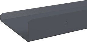 vidaXL Πλωτό ράφι Επιτοίχιο 4 pcs Ανθρακί 80 x 9 x 2,5 εκ. Ατσάλι